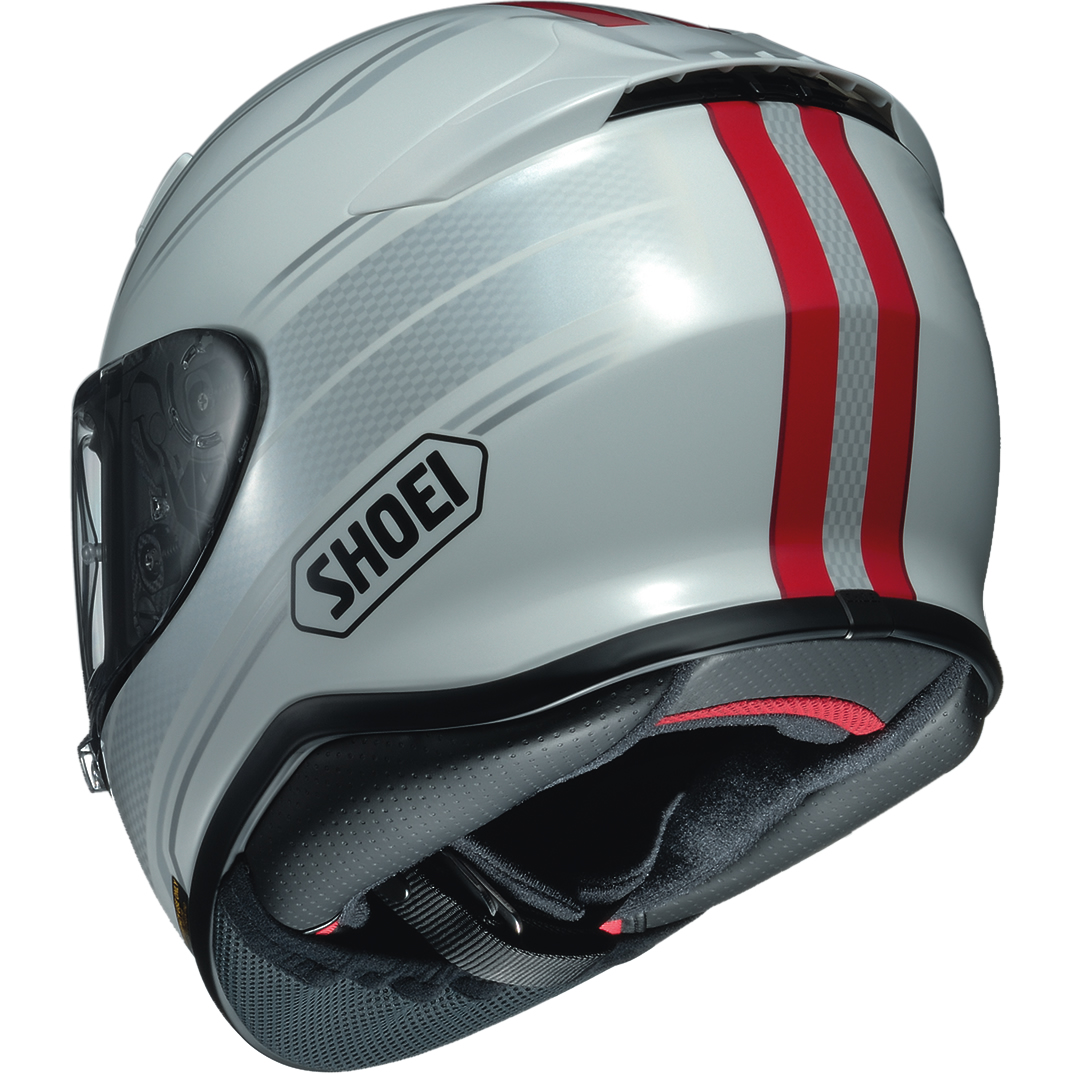 Shoei NXR Lunar Red Motorcycle Helmet TC1 ACU Gold Pinlock Full Face