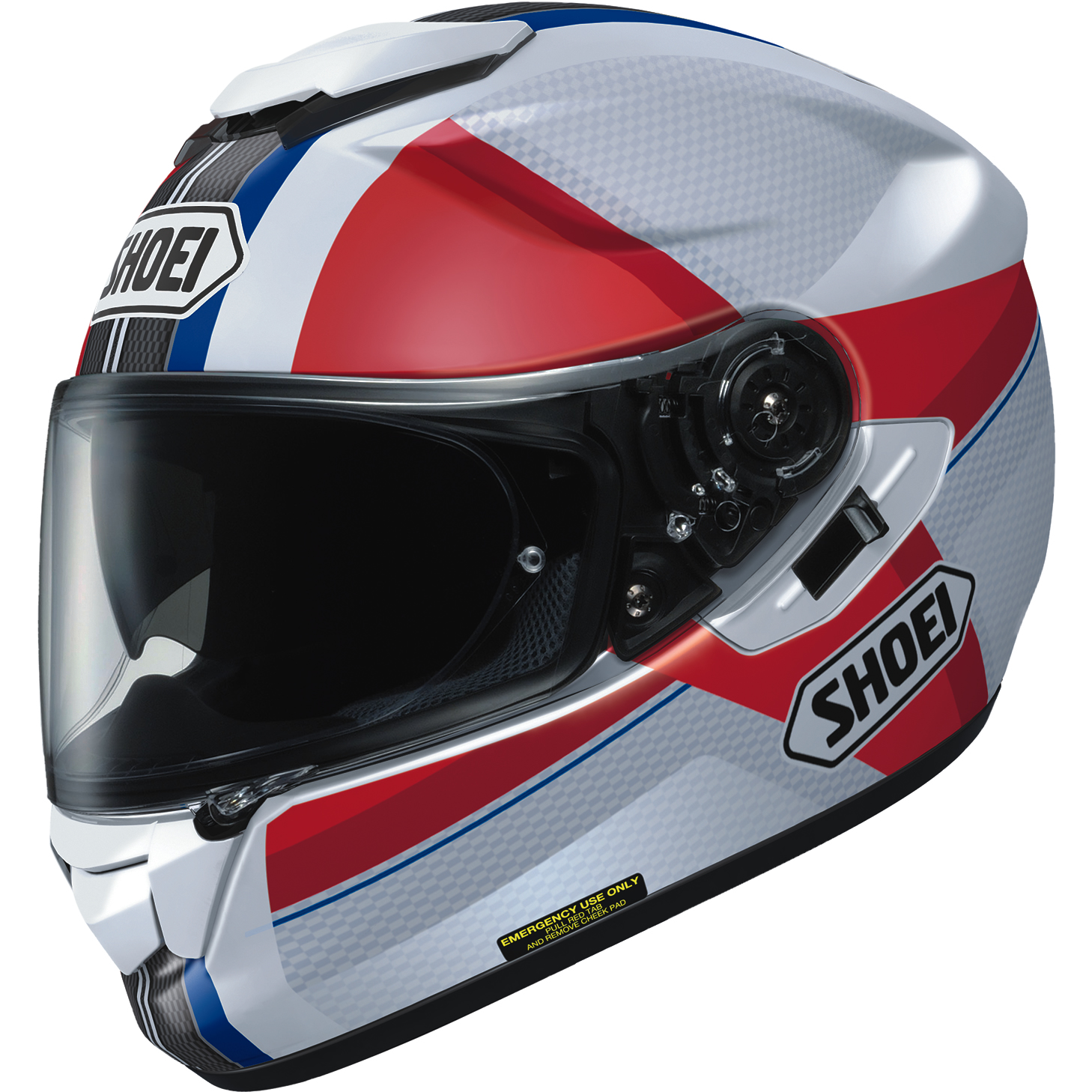 Shoei GTAir Exposure Matt Black Motorcycle Helmet TC10 White Blue Red