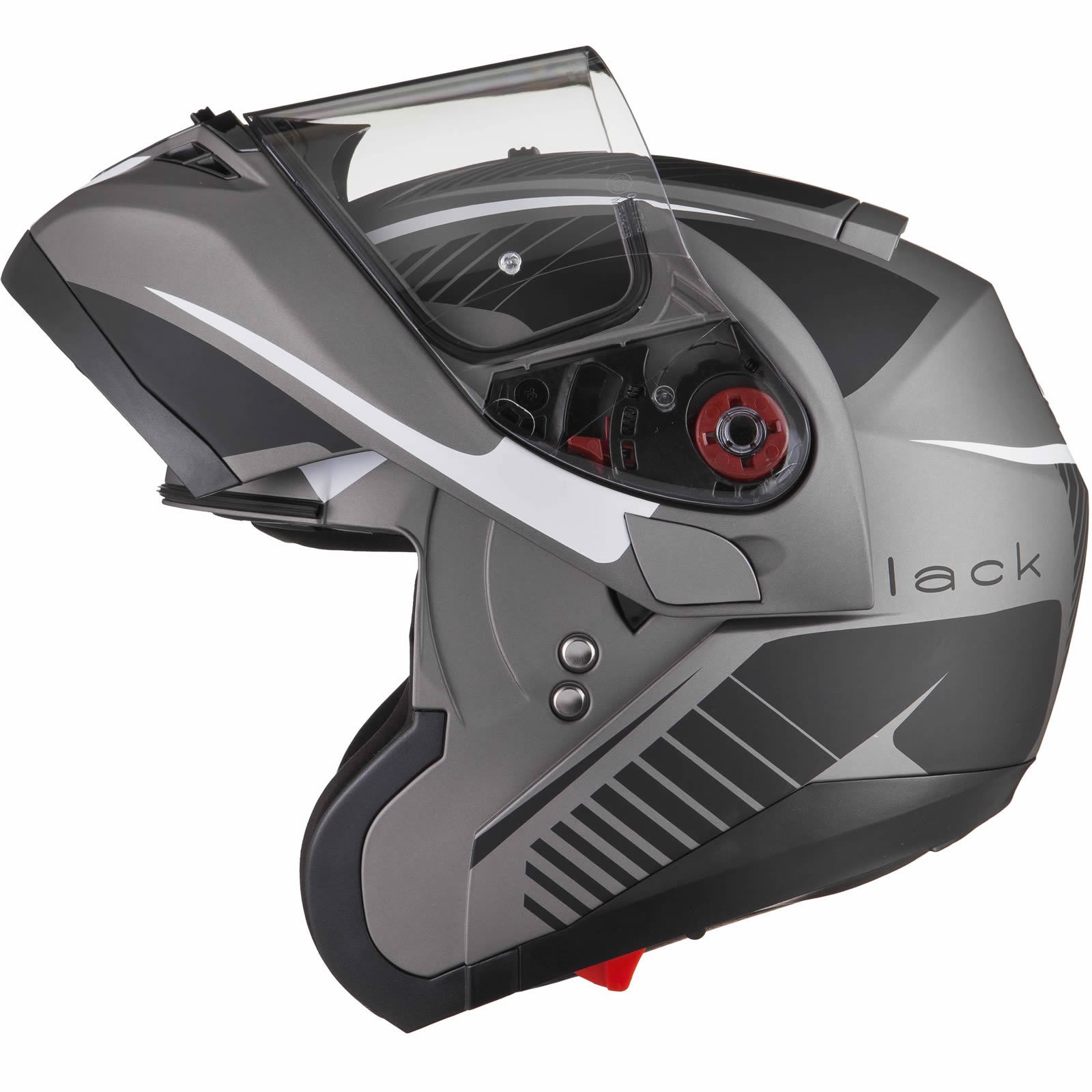 Black Optimus SV Tour Flip Front Motorcycle Helmet Sun Shield Tinted