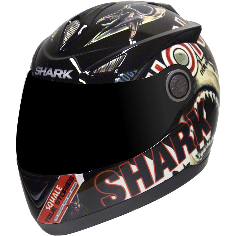 SHARK S500 AIR SHARKY MOTORCYCLE CRASH HELMET BLACK M