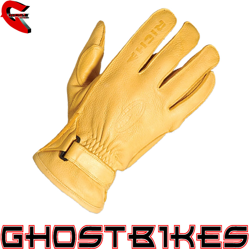 RICHA RENEGADE CHOPPER CRUISER MOTORCYCLE GLOVES TAN XS Enlarged Preview