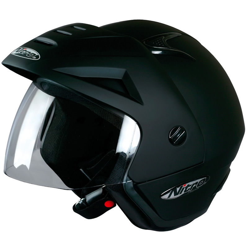 NITRO X512V OPEN FACE DEMI JET MOTORBIKE MOTORCYCLE SCOOTER CRASH HELMET