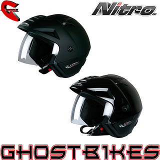 View Item Nitro X512-V Open Face Motorcycle Helmet