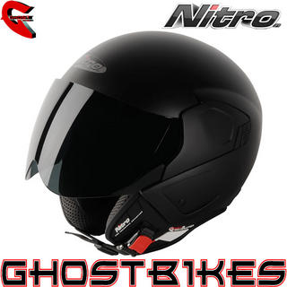 View Item Nitro NGJP Uno Open Face Motorcycle Helmet