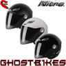 View Item Nitro Mix Tape Open Face Motorcycle Helmet