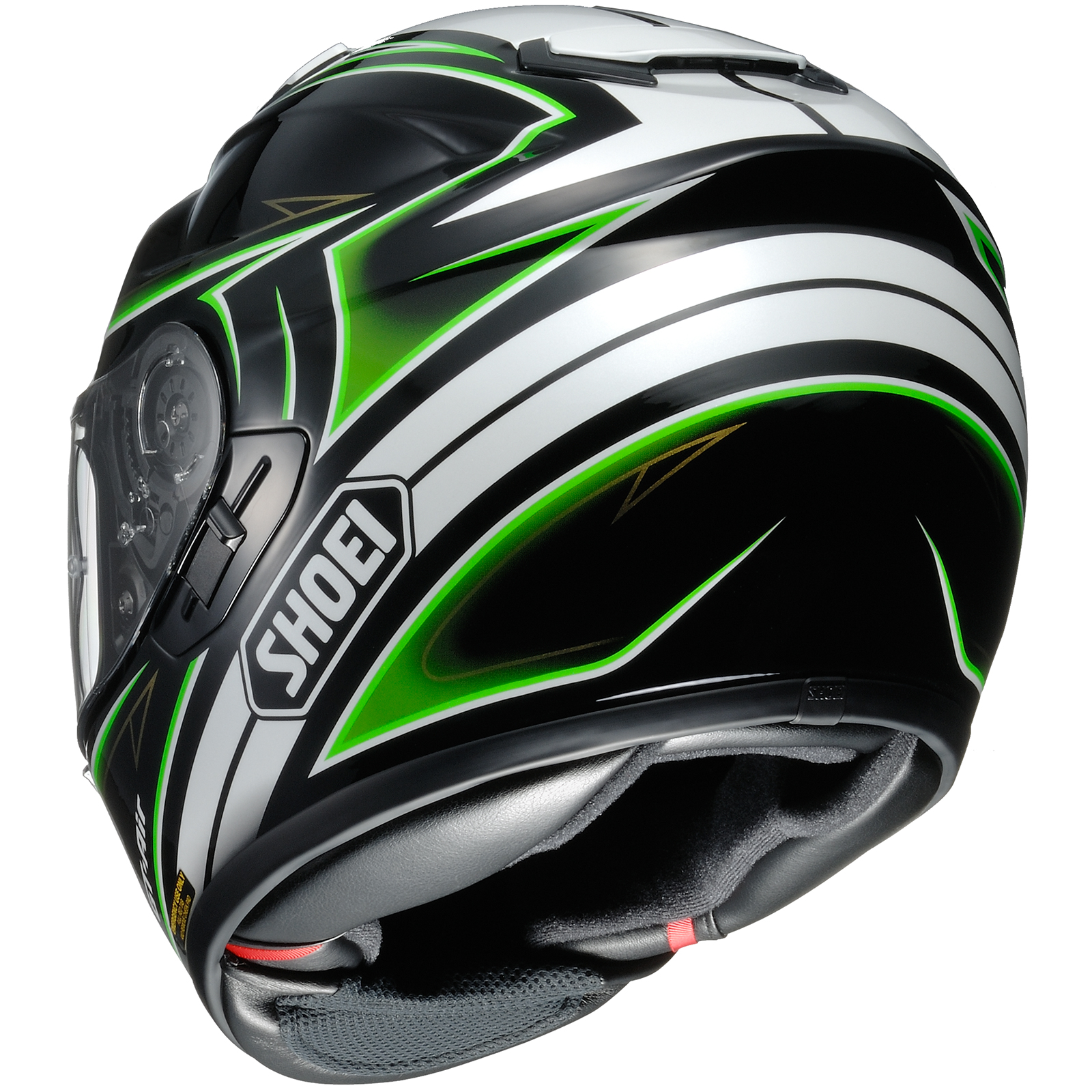 Shoei GTAir Expanse White Black Green Motorcycle Helmet & Visor Motorbike Race eBay