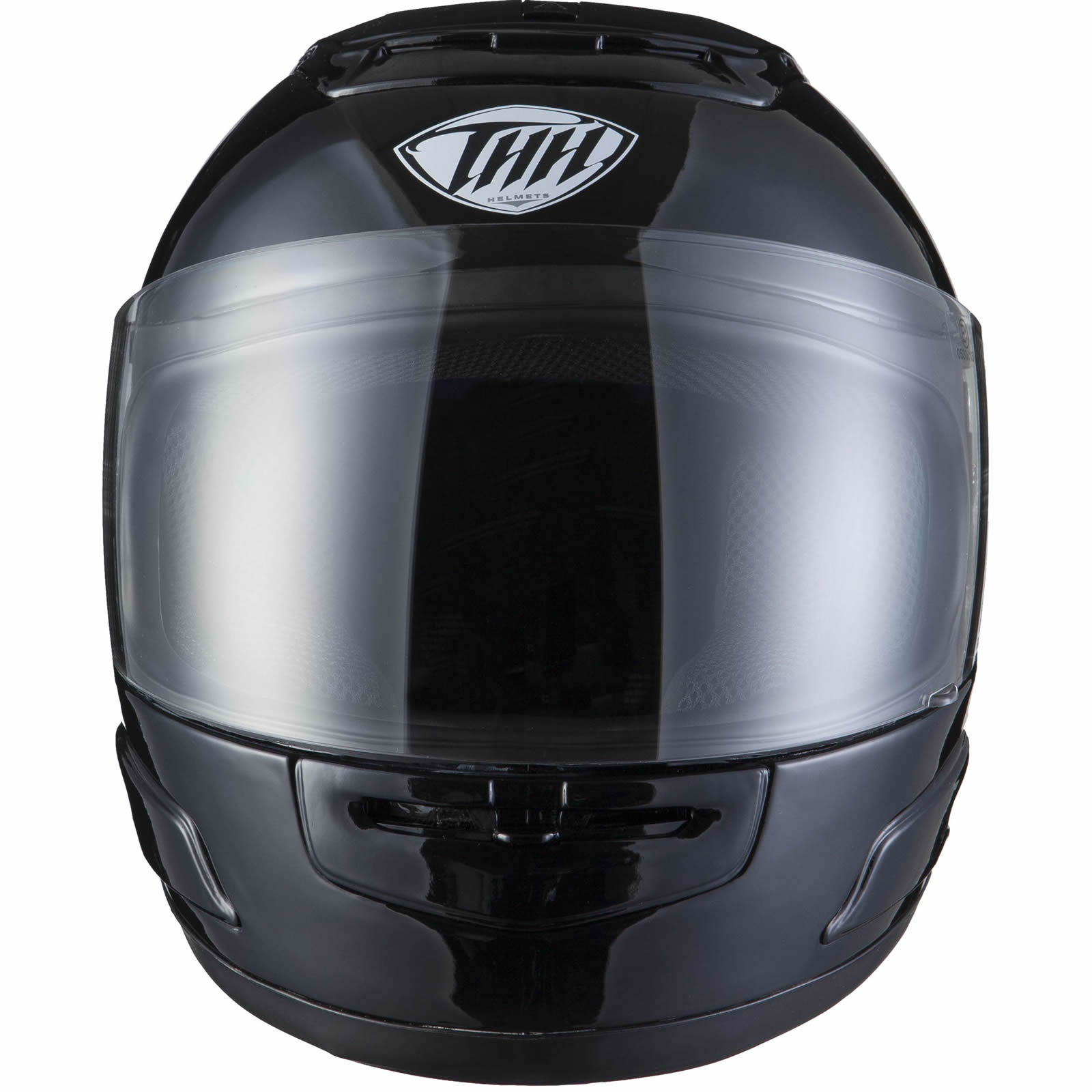 THH TS31Y Plain Youth Black Full Face Motorcycle Helmet Tinted Visor