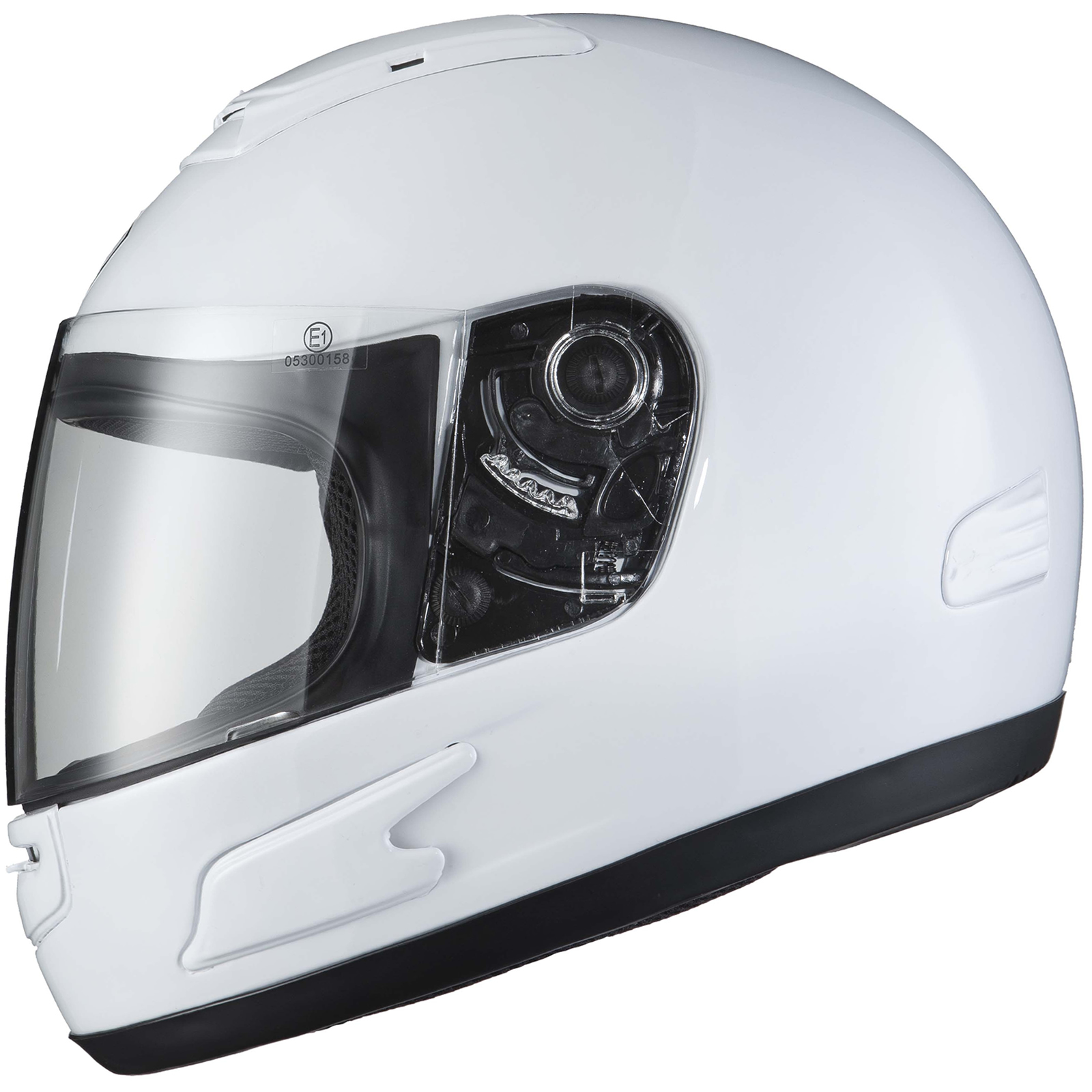THH TS31Y Plain Youth White Full Face Motorcycle Helmet Tinted Visor