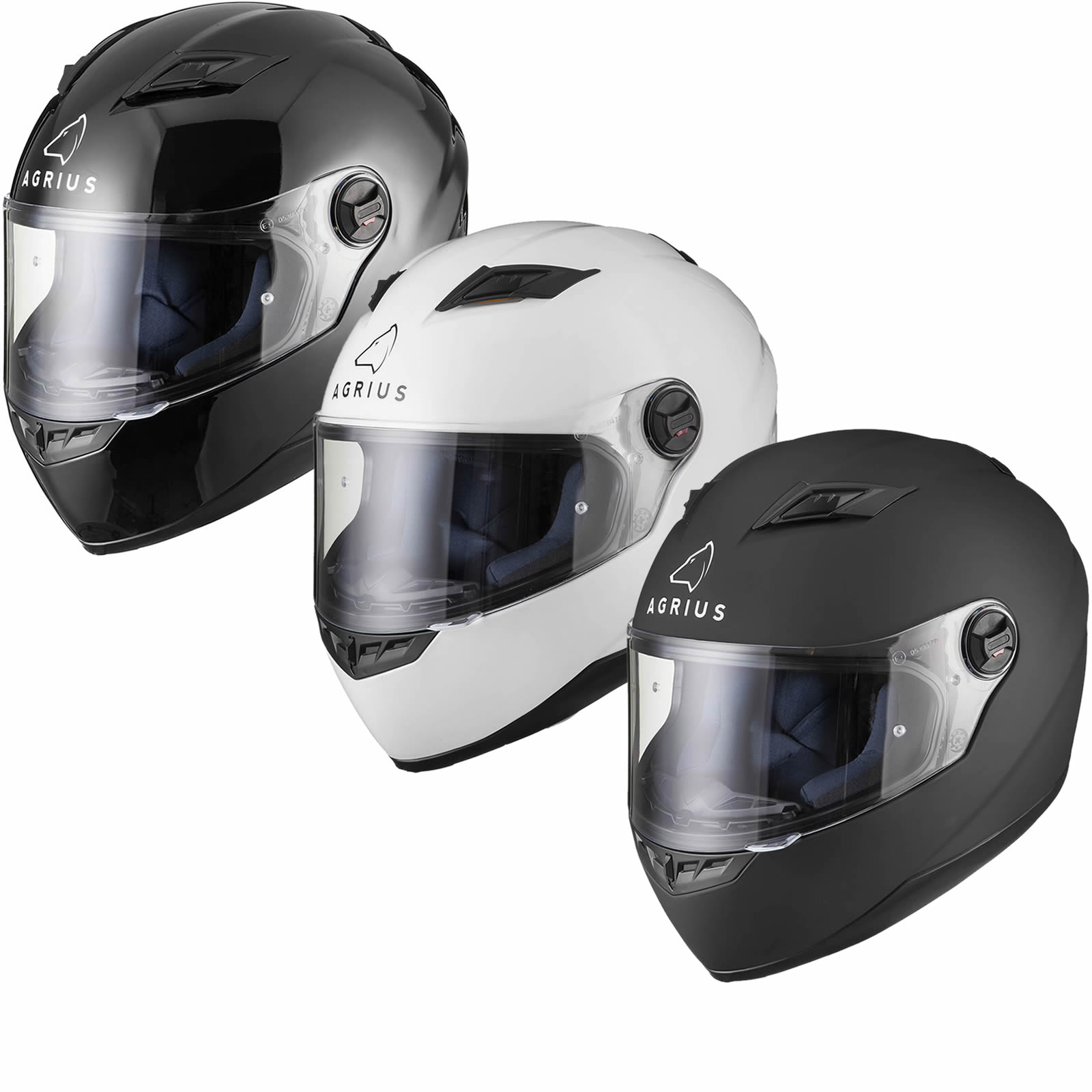 Agrius Rage Solid Motorcycle Helmet (Pinlock Ready) Rage