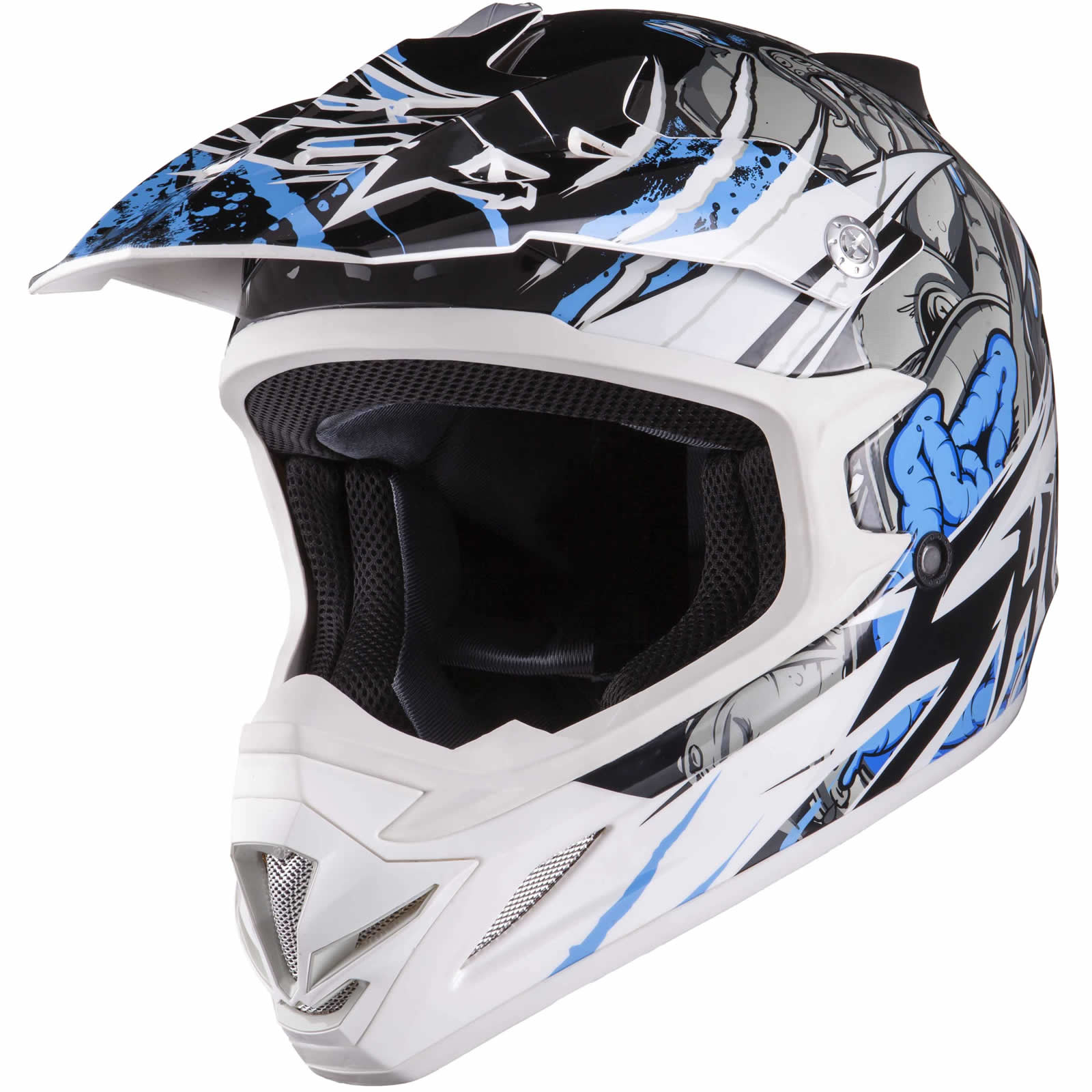 Shox MX1 ACU Gold Motocross ATV Quad Off Road MotoX Enduro Helmet