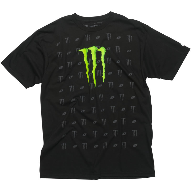 ONE INDUSTRIES OFFICIAL MONSTER ENERGY CLOTHING LOUIS CREW NECK T-SHIRT - Picture 2 of 2