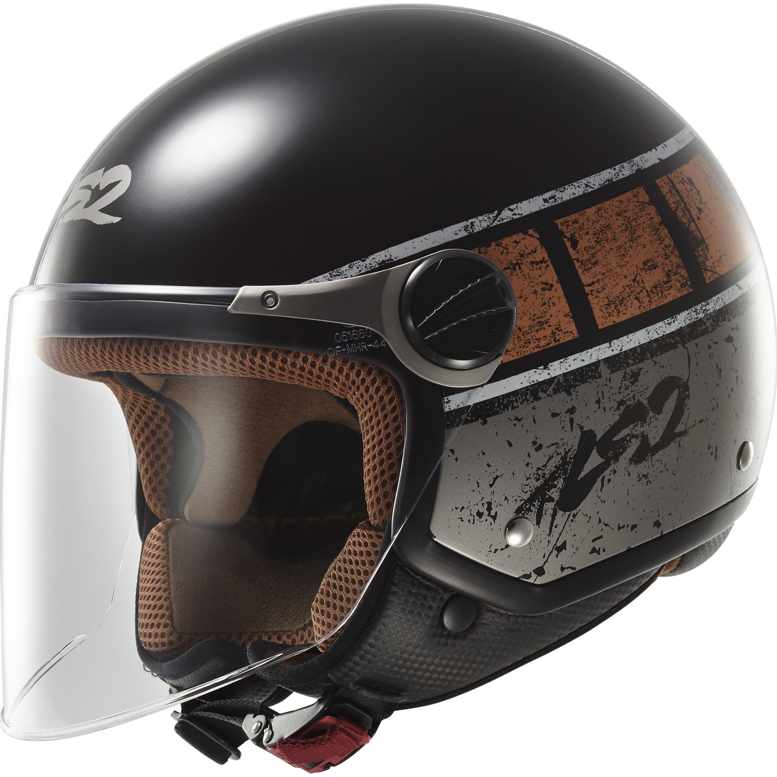 LS2 OF560.31 Rocket 2 Rook Open Face Motorcycle Helmet Jet Motorbike