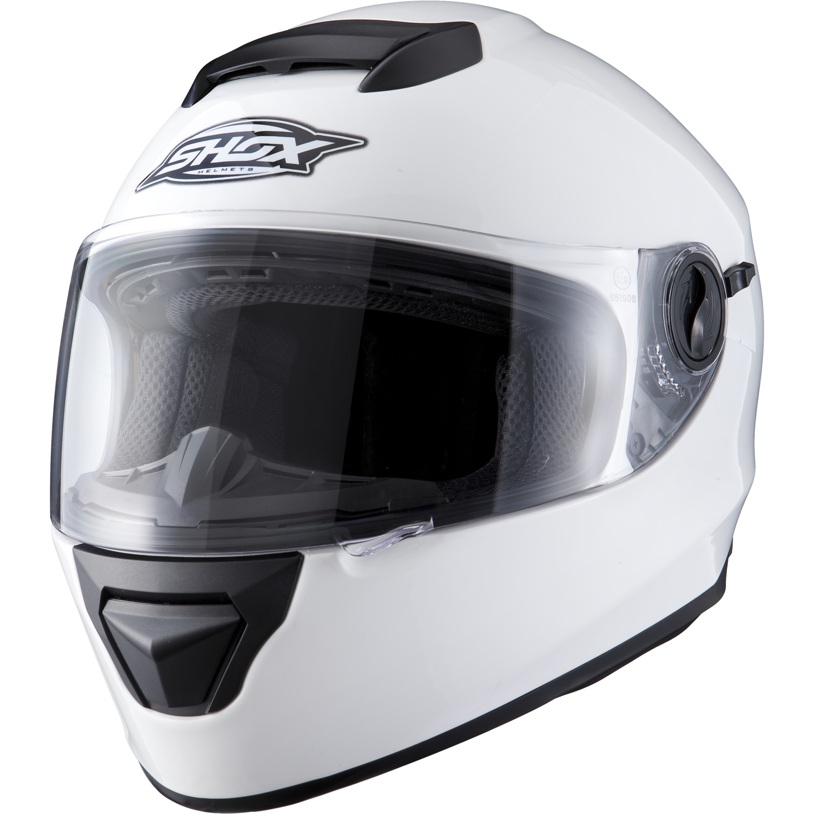 Shox Assault Full Face Motorcycle Helmet ACU Gold Approved Sun Visor
