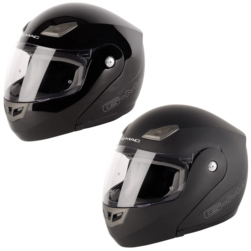 GMAC AXIS FLIP UP FRONT MODULAR POLYCARBONATE MOTORBIKE MOTORCYCLE CRASH HELMET