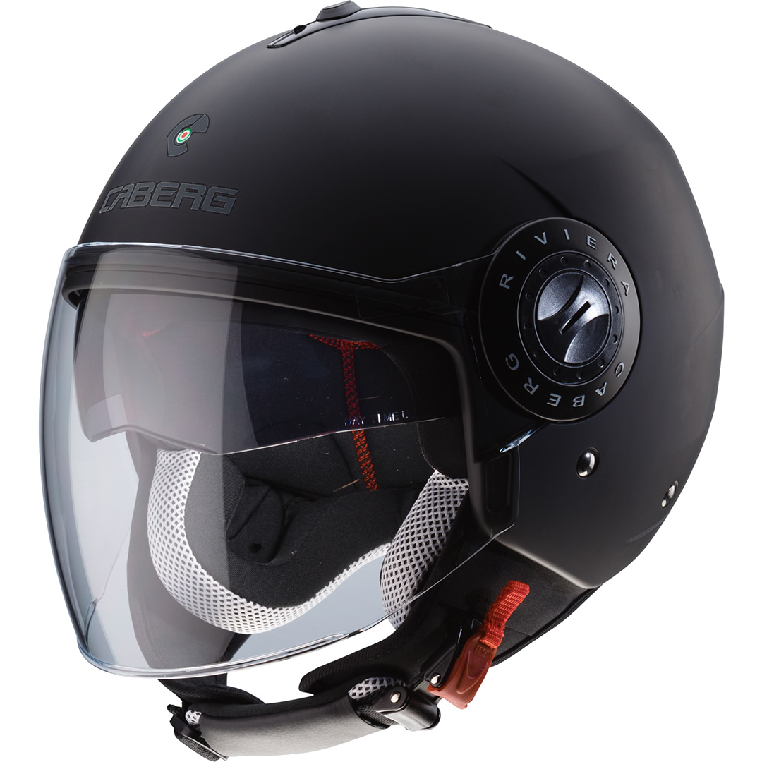 Caberg Riviera V Plain Demi Jet Motorcycle Helmet Open Face Helmets