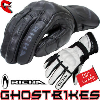 View Item Richa Chicane Leather Motorcycle Gloves