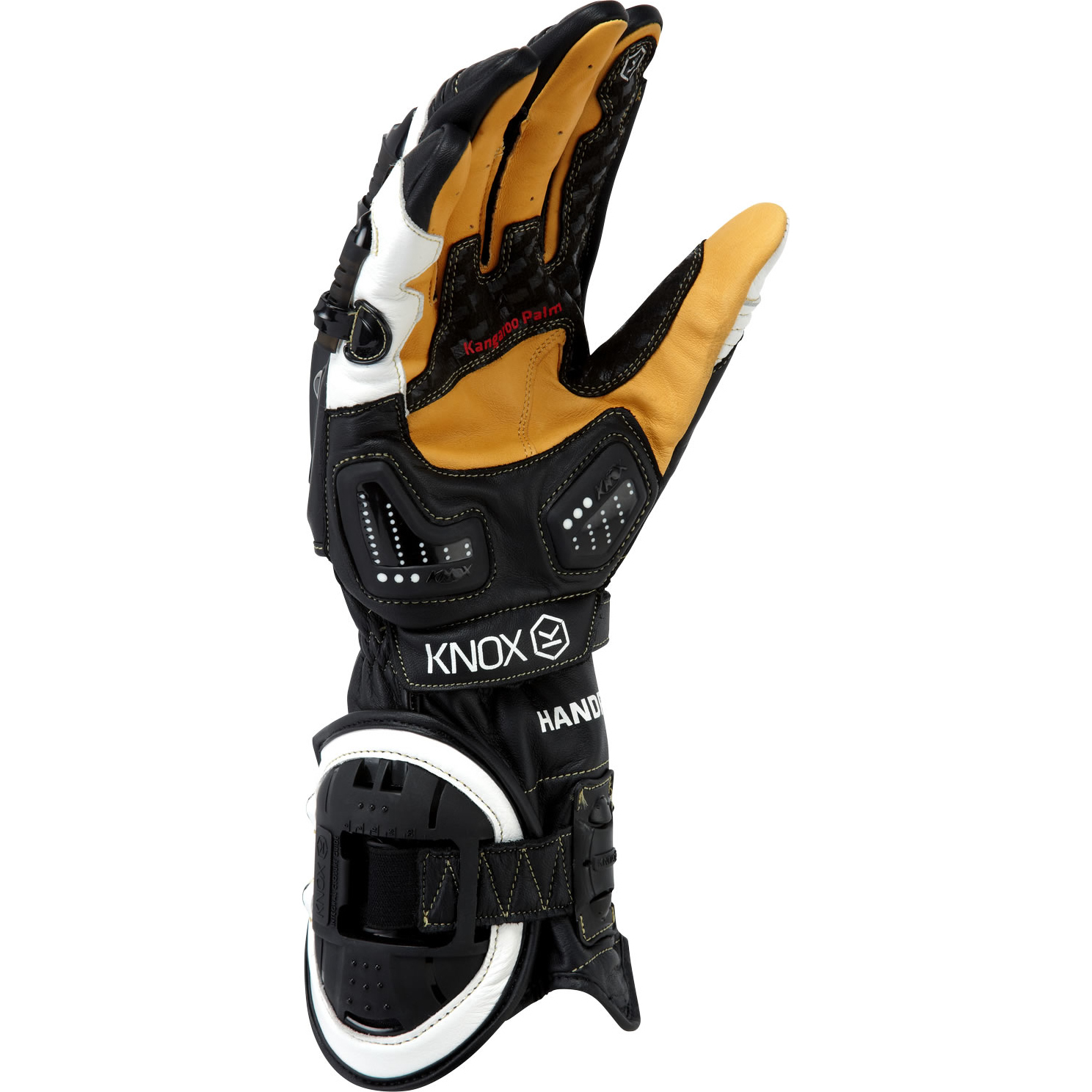 Knox Handroid MkIII Leather Motorcycle Gloves Flexible CE Certified