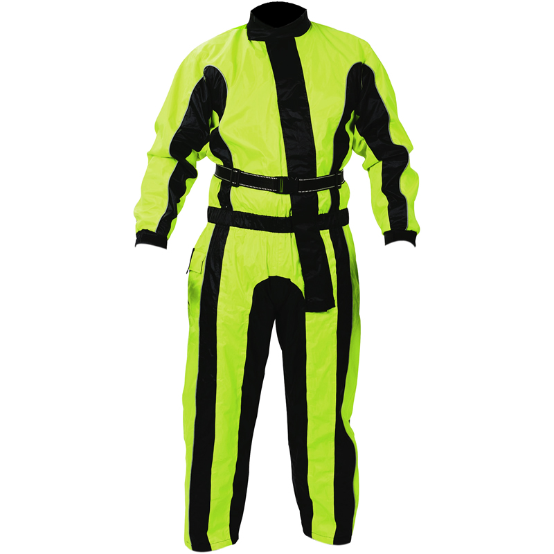 OXFORD BONE DRY OVERS WATERPROOF MOTORCYCLE 1 PIECE OVERSUIT HIVIS