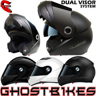 View Item LS2 FF370 Easy Flip Front Motorcycle Helmet