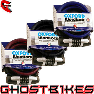 View Item Oxford WordLock Cable Lock 12mm x 1.8m