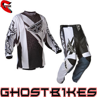 Fly Racing 2012 F-16 Black-White Motocross Kit