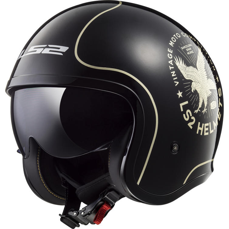 LS2 OF599 Spitfire Flier Open Face Motorcycle Helmet Open Face