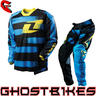 View Item One Industries 2012 Carbon Stryper Black-Blue Motocross Kit