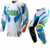 View Item Oneal Hardwear Vented 2012 White-Cyan Motocross Kit