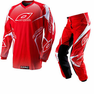 Oneal Element Kids 2012 Racewear Red Motocross Kit
