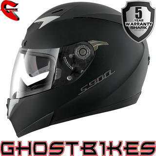 Shark S900-C Dual Black Motorcycle Helmet
