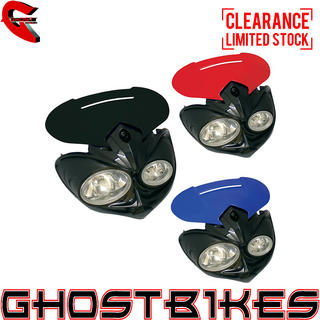View Item Bike It Falcon Universal Motorcycle Headlight