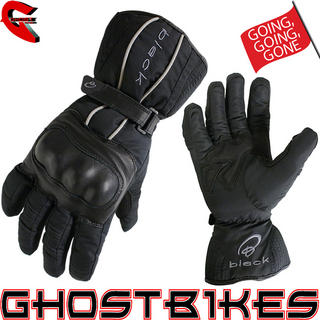 Black Barrier Waterproof Motorcycle Gloves