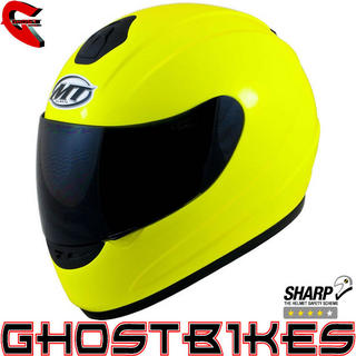 MT Thunder Hi-Viz Motorcycle Helmet