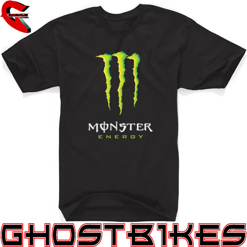 MONSTER ENERGY CLAW MOTORCYCLE MOTOCROSS ATV PLAIN COTTON T-SHIRT GHOSTBIKES