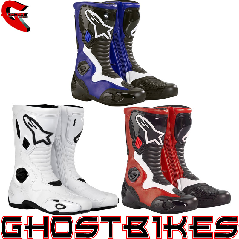 ALPINESTARS S-MX 5 ROAD RACING MOTORCYCLE MOTORBIKE SPORTS BOOTS GHOSTBIKES
