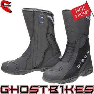 Black Oxygen Elite Motorcycle Boots