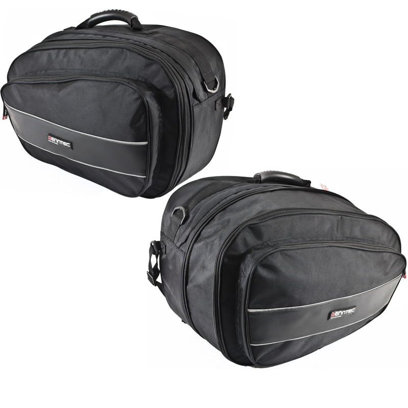 RENNTEC VOYAGER MOTORCYCLE TOURING BIKE LUGGAGE PANNIERS SADDLEBAGS 70 LITRES eBay