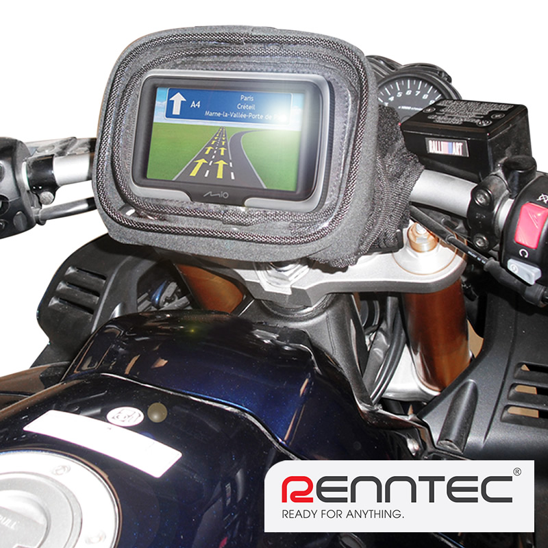 RENNTEC UNIVERSAL MOTORCYCLE MOTORBIKE BIKE GPS SAT NAV HOLDER
