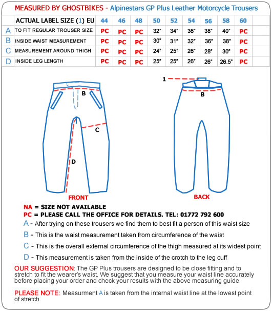 Alpinestars GP Plus Leather Motorcycle Trousers