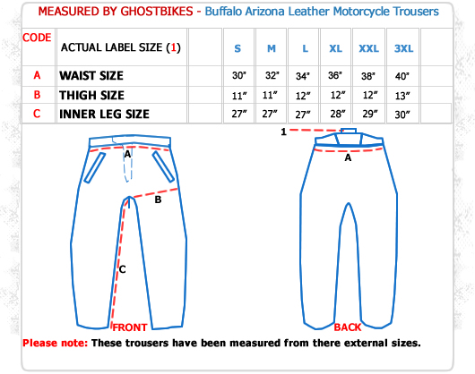 Buffalo Arizona Leather Motorcycle Trousers