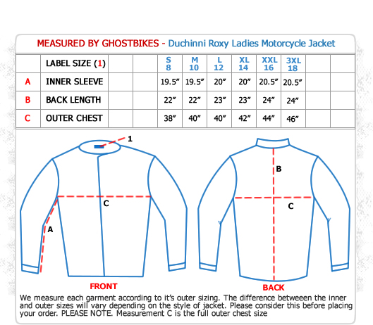 Duchinni Roxy Ladies Motorcycle Jacket