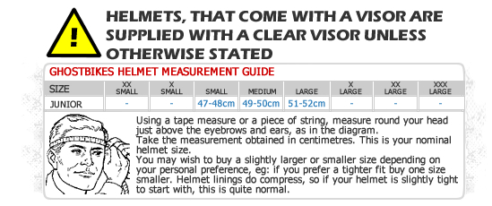 Helmet Size Guide