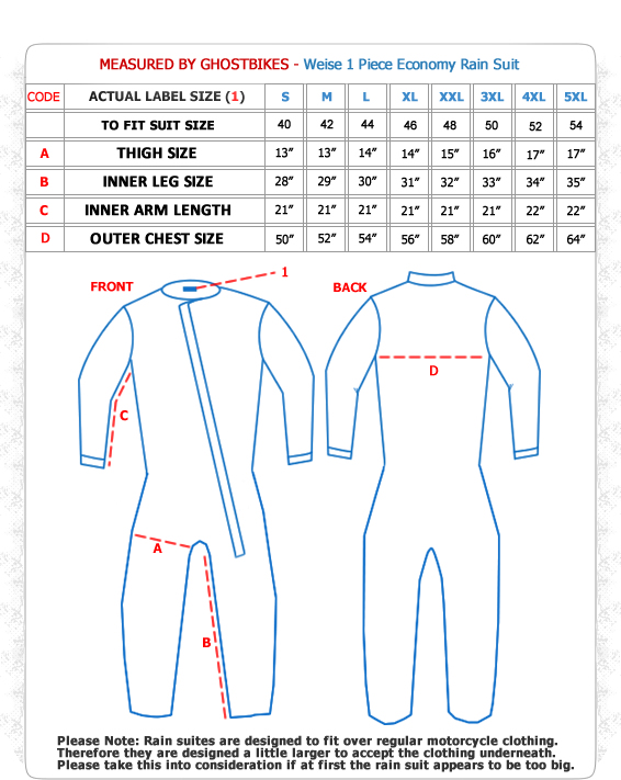 Weise 1-Piece Economy Motorcycle Suit