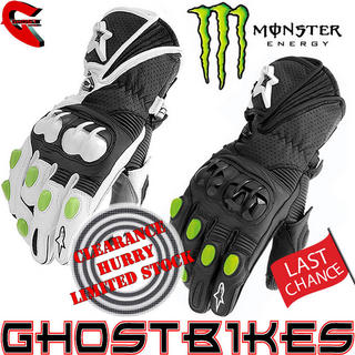 View Item Alpinestars GP-M Monster Energy Motorcycle Gloves