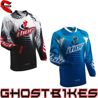 View Item Thor Phase S13 Vented Warp Motocross Jersey