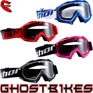 View Item Thor Enemy Solid Youth Motocross Goggles