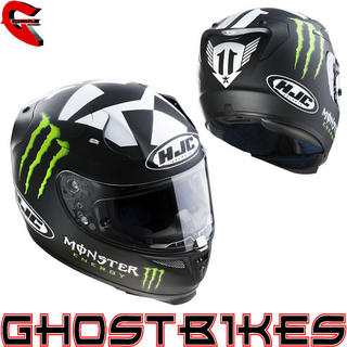 View Item HJC R-PHA 10 2012 Ben Spies Monster Energy 2 Motorcycle Helmet