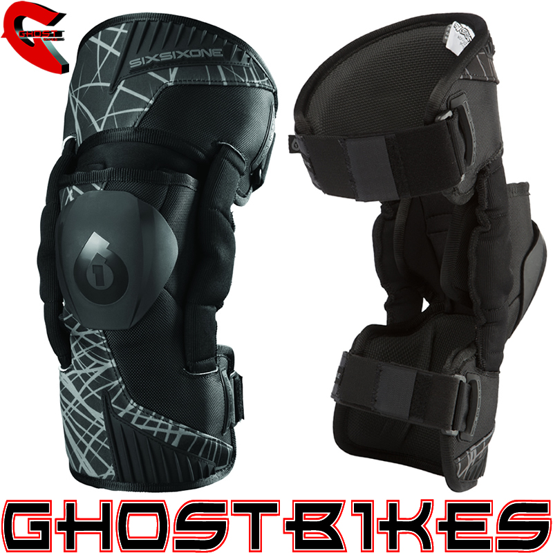 SIXSIXONE 661 CYCLONE WIRED MOTOCROSS MX ENDURO KNEE BRACE SUPPORT GUARD PAIR - Imagen 1 de 2