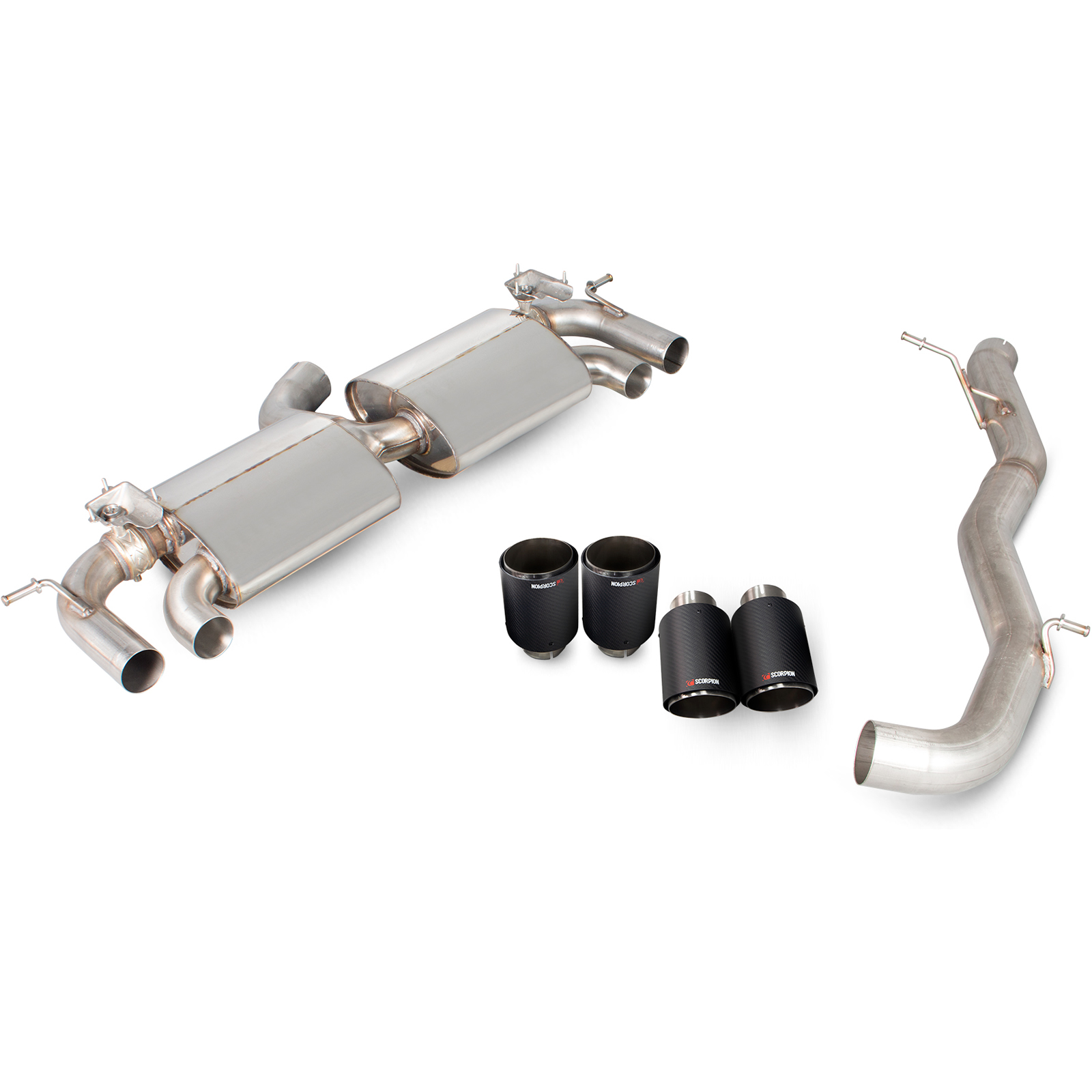 Scorpion Car Exhaust Cat Back System Non Resonated Electronic Valves