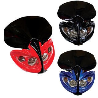 View Item Bike It Demon Universal Motorcycle Headlight